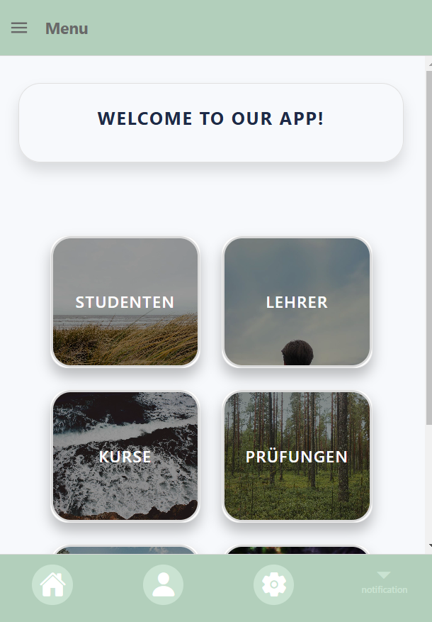 React Native school management system